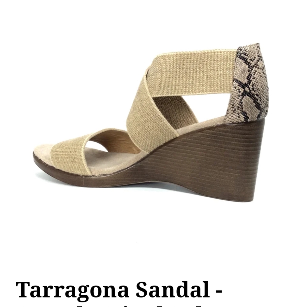 Barcelona Collective Tan Wedges Size 8/8.5